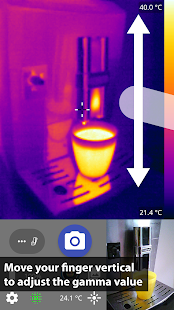 Captura de pantalla de cámara térmica + para FLIR One