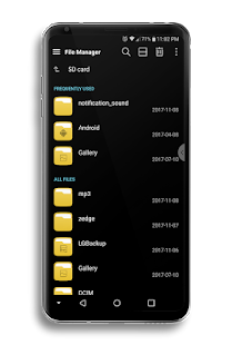 Captura de pantalla del tema Echo para LG V30 y LG G6