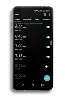 Captura de pantalla del tema Echo para LG V30 y LG G6