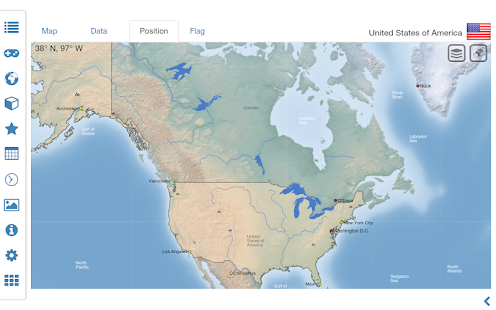 Atlas mundial |  mapa del mundo |  léxico de países MxGeoPro Screenshot