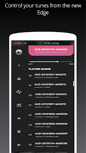 Captura de pantalla del reproductor de música Galaxy S10 / S20 / Note 20 Edge