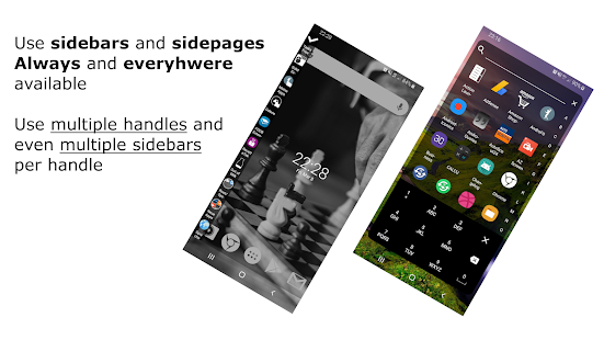 Everywhere Launcher: captura de pantalla de Sidebar Edge Launcher