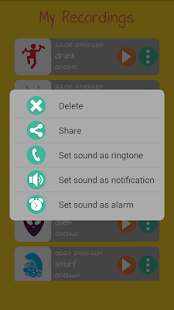 Captura de pantalla del cambiador de voz