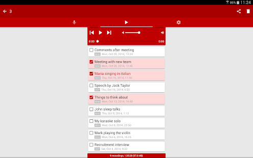 Captura de pantalla de Voice Recorder Pro