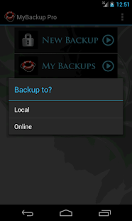 Captura de pantalla de My Backup Pro