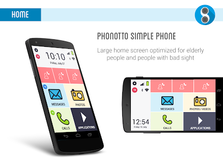 Captura de pantalla de Phonotto Simple Phone Launcher