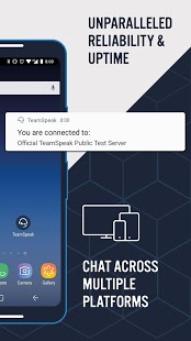 TeamSpeak 3 - Captura de pantalla del software de chat de voz