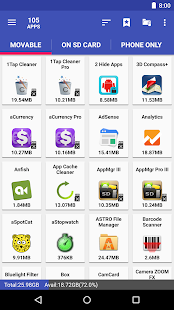 AppMgr Pro III (App 2 SD, Ocultar y congelar aplicaciones) Captura de pantalla