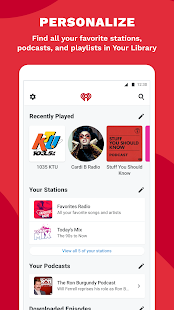 iHeartRadio: captura de pantalla de radio, podcasts y música a pedido