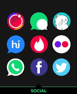Captura de pantalla del paquete de iconos Simplicon