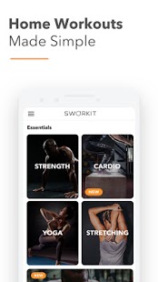 Captura de pantalla de la aplicación Sworkit Fitness - Entrenamientos y planes de ejercicio