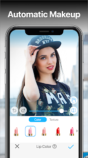 Selfix - Captura de pantalla del editor de fotos y retoque de selfies