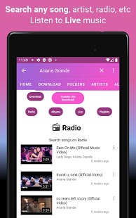 Descargar música, reproductor de música gratuito, captura de pantalla del descargador de MP3