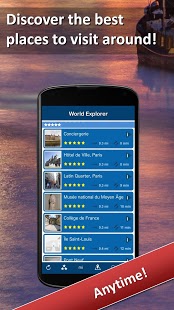 Explorador mundial: captura de pantalla de la guía de viaje