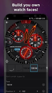 Captura de pantalla de Watch Face -WatchMaker Premium para Android Wear OS