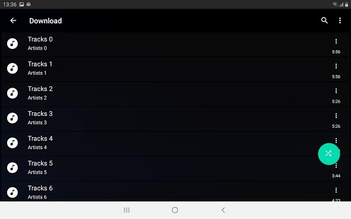 Captura de pantalla de ET Music Player Pro