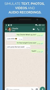 Captura de pantalla de WhatsFake Pretend Fake Chats