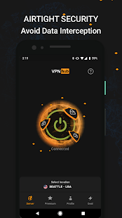 VPNhub La mejor VPN ilimitada gratuita: captura de pantalla de proxy WiFi seguro