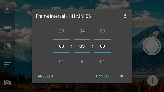 Captura de pantalla de Framelapse Pro: Time Lapse (versión heredada)