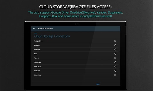 Administrador de archivos: captura de pantalla del Explorador de archivos local y en la nube