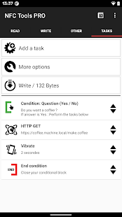 Herramientas NFC - Captura de pantalla de la edición Pro