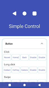 Control simple: captura de pantalla de la barra de navegación