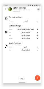 Video Converter, captura de pantalla del editor de video